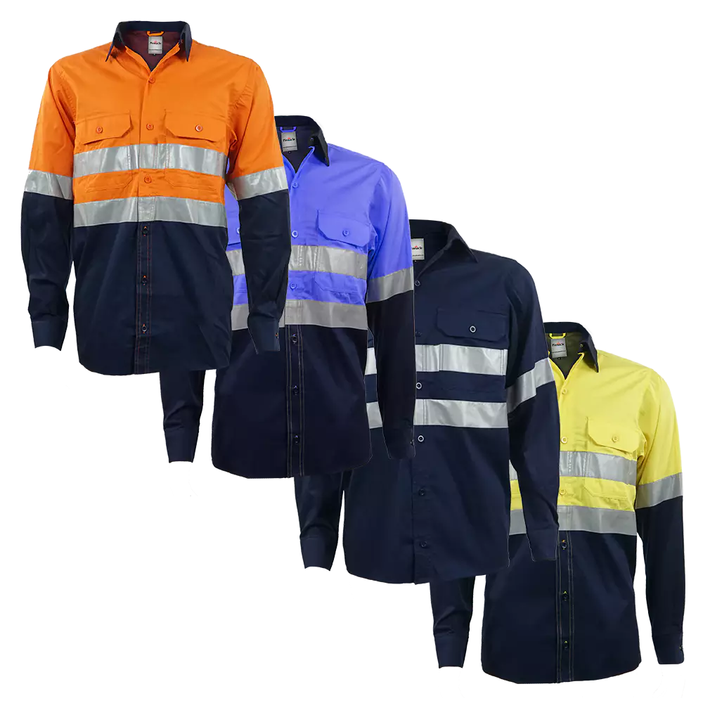 Camisa de Mineração Ventilada Refletora